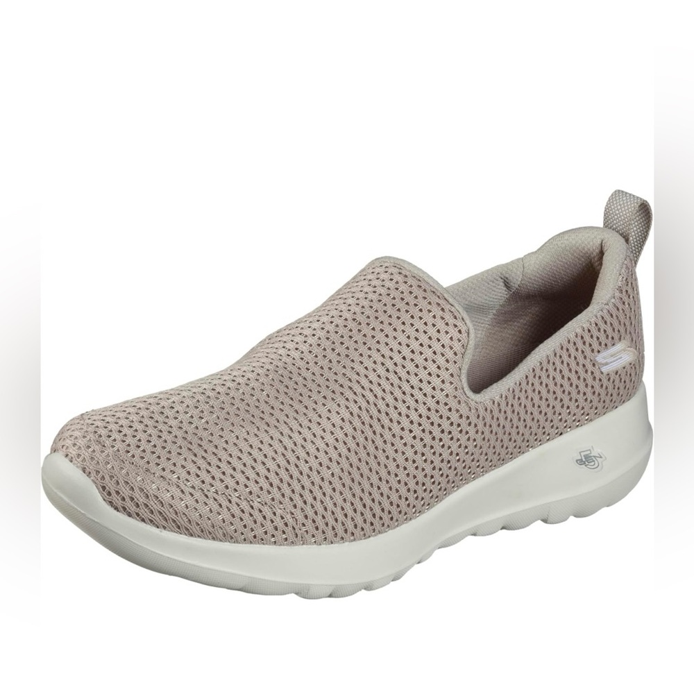 Skechers Slip-On Knit Mesh Sneaker in Light Taupe